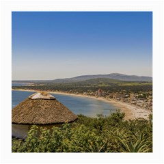 Landscape Aerial View Piriapolis Uruguay Medium Glasses Cloth by dflcprints