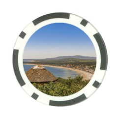 Landscape Aerial View Piriapolis Uruguay Poker Chip Card Guards by dflcprints