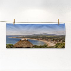 Landscape Aerial View Piriapolis Uruguay Hand Towel by dflcprints