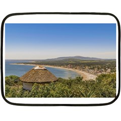 Landscape Aerial View Piriapolis Uruguay Fleece Blanket (mini) by dflcprints