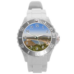 Landscape Aerial View Piriapolis Uruguay Round Plastic Sport Watch (l) by dflcprints