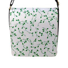 Nature Pattern Flap Messenger Bag (l) 