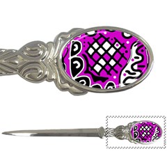 Magenta High Art Abstraction Letter Openers by Valentinaart