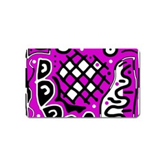 Magenta High Art Abstraction Magnet (name Card)