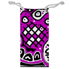 Magenta High Art Abstraction Jewelry Bags