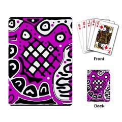 Magenta High Art Abstraction Playing Card