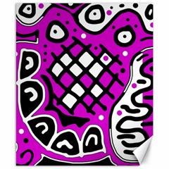 Magenta High Art Abstraction Canvas 8  X 10 