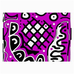 Magenta High Art Abstraction Large Glasses Cloth (2-side)