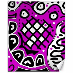 Magenta High Art Abstraction Canvas 11  X 14  