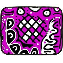 Magenta High Art Abstraction Fleece Blanket (mini)