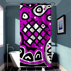 Magenta High Art Abstraction Shower Curtain 36  X 72  (stall) 