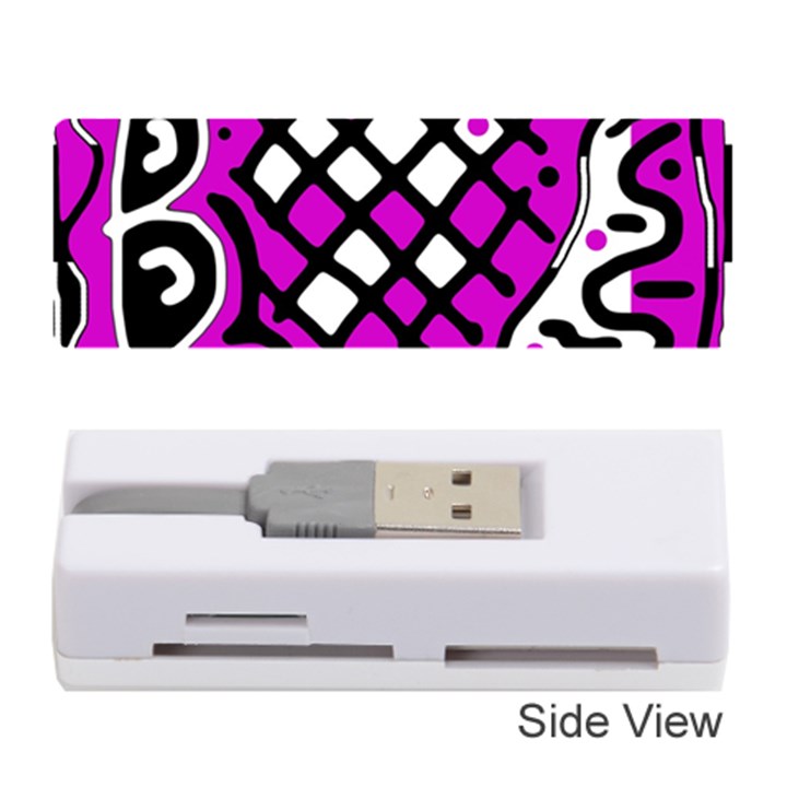 Magenta high art abstraction Memory Card Reader (Stick) 