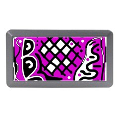 Magenta High Art Abstraction Memory Card Reader (mini)