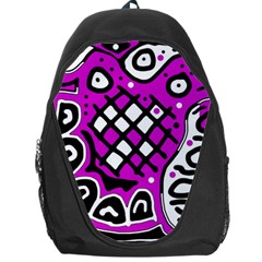 Magenta High Art Abstraction Backpack Bag