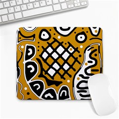 Yellow High Art Abstraction Large Mousepads