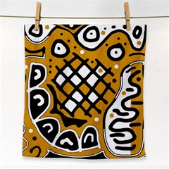 Yellow High Art Abstraction Face Towel