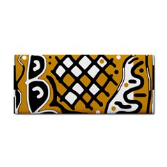 Yellow High Art Abstraction Hand Towel