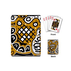 Yellow High Art Abstraction Playing Cards (mini) 