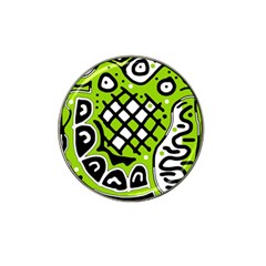 Green High Art Abstraction Hat Clip Ball Marker (10 Pack)