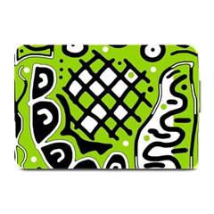 Green High Art Abstraction Plate Mats by Valentinaart