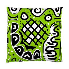 Green High Art Abstraction Standard Cushion Case (one Side)