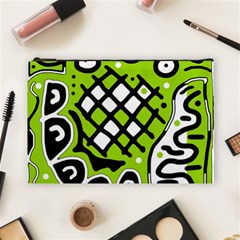 Green High Art Abstraction Cosmetic Bag (large) 