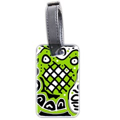 Green High Art Abstraction Luggage Tags (two Sides)