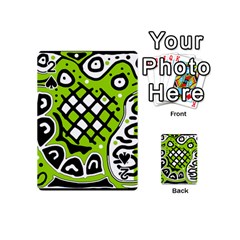 Green High Art Abstraction Playing Cards 54 (mini) 