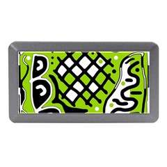 Green High Art Abstraction Memory Card Reader (mini)