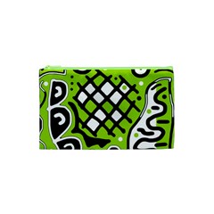 Green High Art Abstraction Cosmetic Bag (xs)