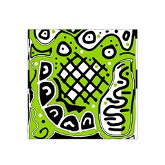 Green High Art Abstraction Satin Bandana Scarf