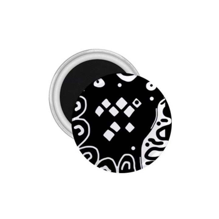 Black and white high art abstraction 1.75  Magnets