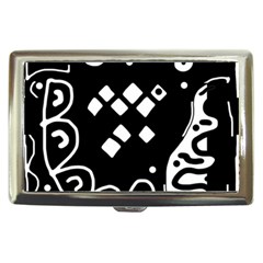 Black And White High Art Abstraction Cigarette Money Cases