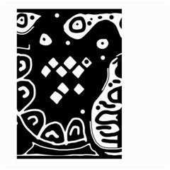 Black And White High Art Abstraction Large Garden Flag (two Sides)