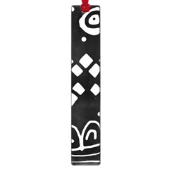 Black And White High Art Abstraction Large Book Marks by Valentinaart