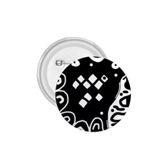 Black And White High Art Abstraction 1 75  Buttons