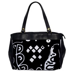 Black And White High Art Abstraction Office Handbags