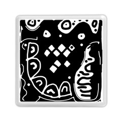 Black And White High Art Abstraction Memory Card Reader (square) 