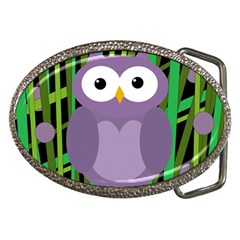 Purple Owl Belt Buckles