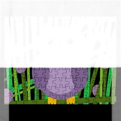 Purple Owl Rectangular Jigsaw Puzzl