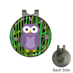 Purple Owl Hat Clips With Golf Markers