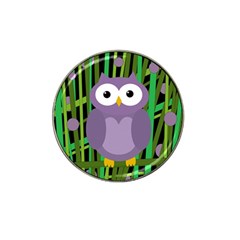 Purple Owl Hat Clip Ball Marker by Valentinaart