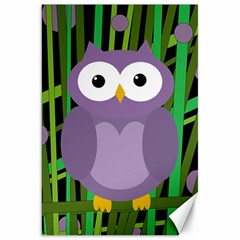 Purple Owl Canvas 20  X 30  