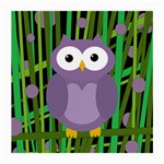 Purple owl Medium Glasses Cloth (2-Side) Back