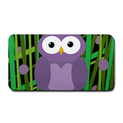 Purple Owl Medium Bar Mats by Valentinaart