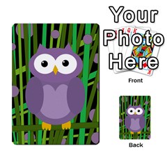 Purple Owl Multi-purpose Cards (rectangle) 