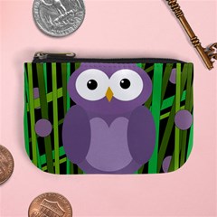 Purple Owl Mini Coin Purses