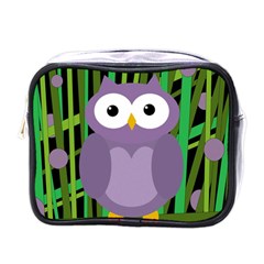 Purple Owl Mini Toiletries Bags