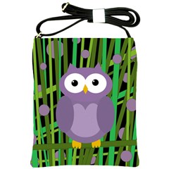 Purple Owl Shoulder Sling Bags