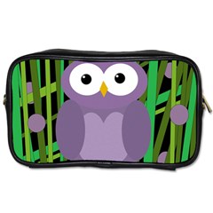 Purple Owl Toiletries Bags 2-side by Valentinaart